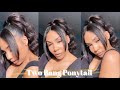 Easy Two Bangs With Ponytail | Beginner Friendly