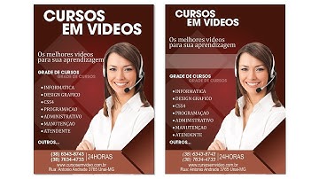 CURSO COREL DRAW // COMO CRIAR UM PANFLETO ( COREL SNAKE )