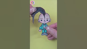 Squid Game Player 196 Tocaboca Drawing #shorts #diy