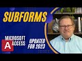 Use Subforms to show Order Details in Microsoft Access