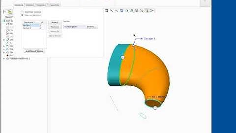 Tutorial  Creating Rotational Blends by Selecting Sections - Creo