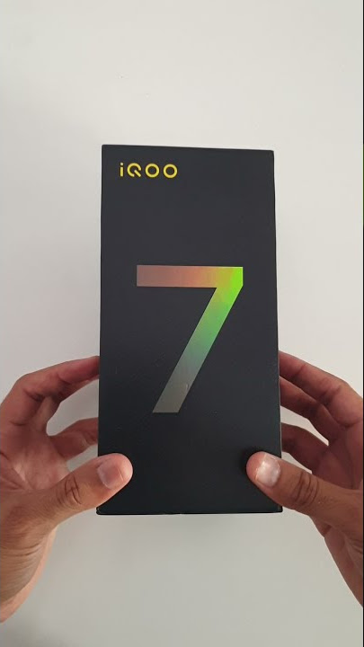 iqoo 7: unboxing