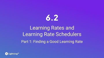 Unit 6.2 | Learning Rates and Learning Rate Schedulers | Part 1 | Finding a Good Learning Rate