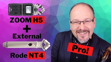 How To Use External Microphone - RODE NT4 with ZOOM H5