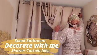 New!SEXY BATHROOM SHOWER CURTAIN IDEAS||Small Bathroom Decorating ideas|DIY Swag Shower Curtain idea