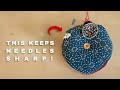 How to Make a Sashiko Biscornu Pincushion that Sharpens Needles thumbnail