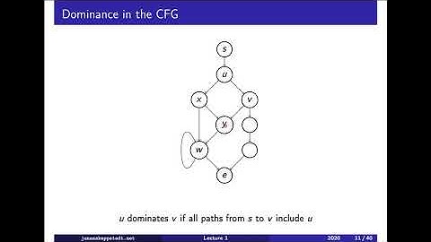F01 / 5: Control flow analysis