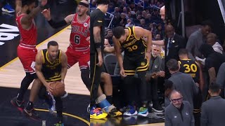 STEPH SCREAMS IN PAIN! HUGE ANKLE INJURY & LEAVES GAME! TEAM IN SHOCK IN LOCKER!