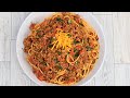 EXTRA Cheesy Taco Spaghetti Recipe