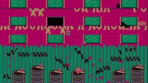 Alley Cat on Dosbox (captured with FRAPS)