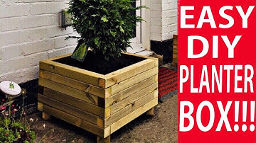 How to Make a Wooden Planter Box - The Easy Way to Build a DIY Planter Box | DIY Decor Ideas
