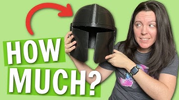 How Much Does it Cost to 3D Print a Helmet? // How to QUICKLY Estimate Filament Costs in CURA