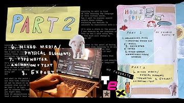 how i edit (002.5) mixed media, my favorite fonts, typewriter animation