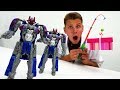 Робот Оптимус Прайм клонирован! Видео про игрушки: игры с тансформерами и ставим научные опыты дома