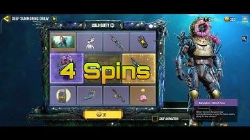 Trying 4 Spins on Deep Summoning Codm for Legendary Holger 26 & Bathysphere Cod Mobile