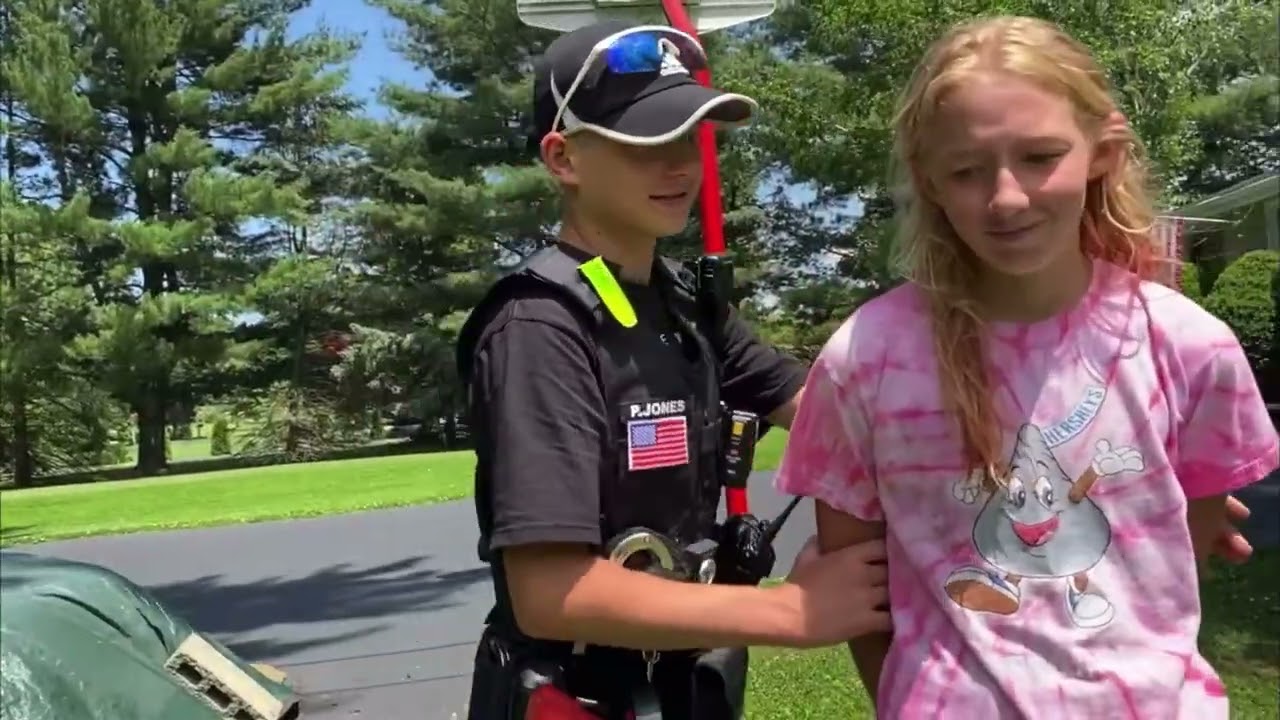 Cops and Robbers Scene (No. 1) | Girl getting handcuffed 