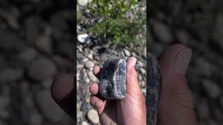 Blue moss agate from the Yellowstone River #crystals #gemstone #geology