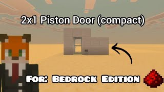 How to make a 2x1 Piston Door (quick and easy) 