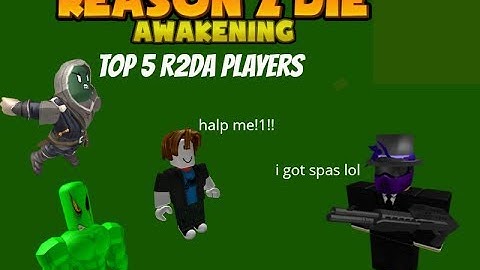 5 types of R2DA Roblox Players