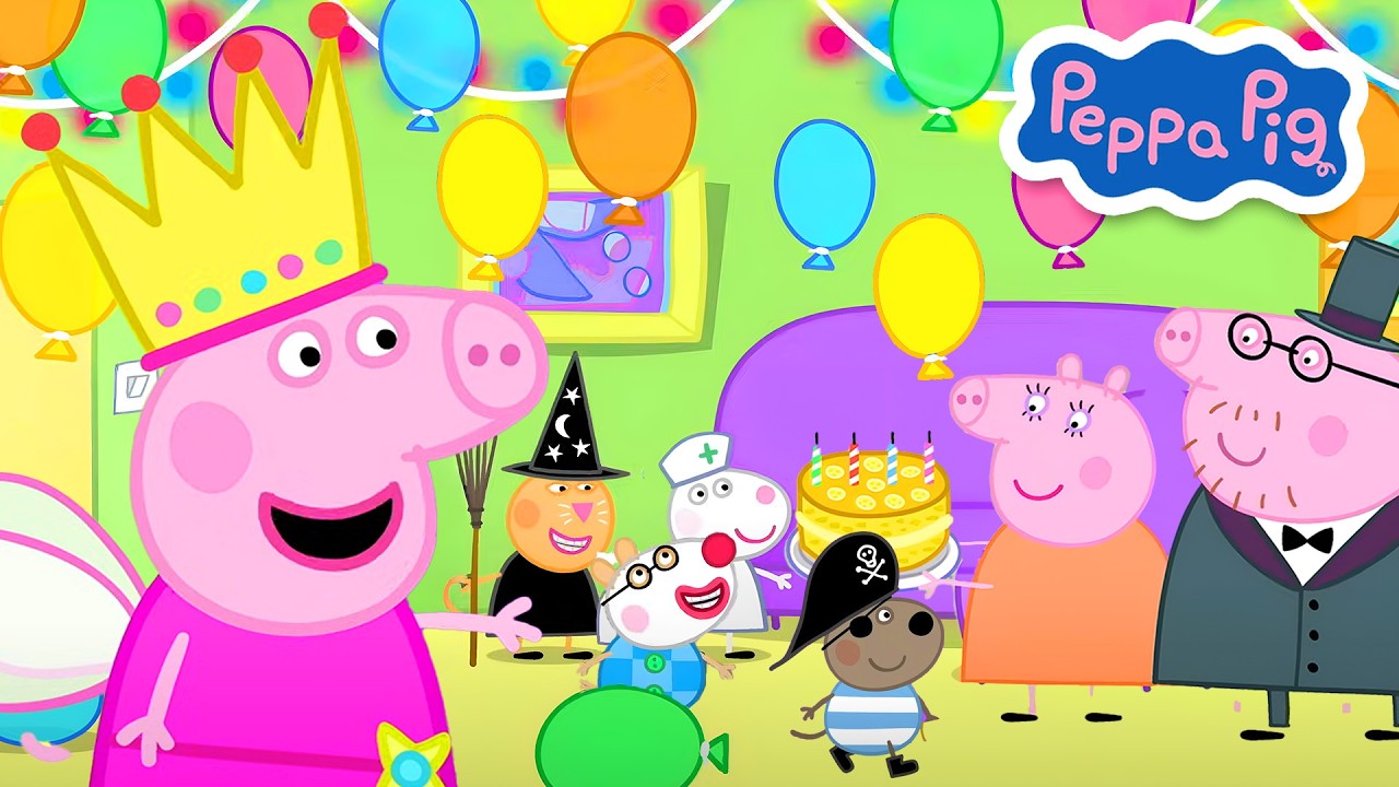 Peppa Pig 🐷 Fiesta divertida con amigos 🥳🎂 Toons Mania - Super Mascotas