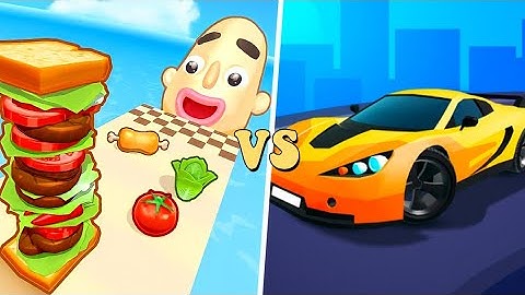 Sandwich Runner (vs) Race Master 3D : Super Satisfying Gameplay Android, iOS |