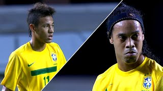 Neymar &amp; Ronaldinho SHOW vs Argentina | 2011 HD 1080i