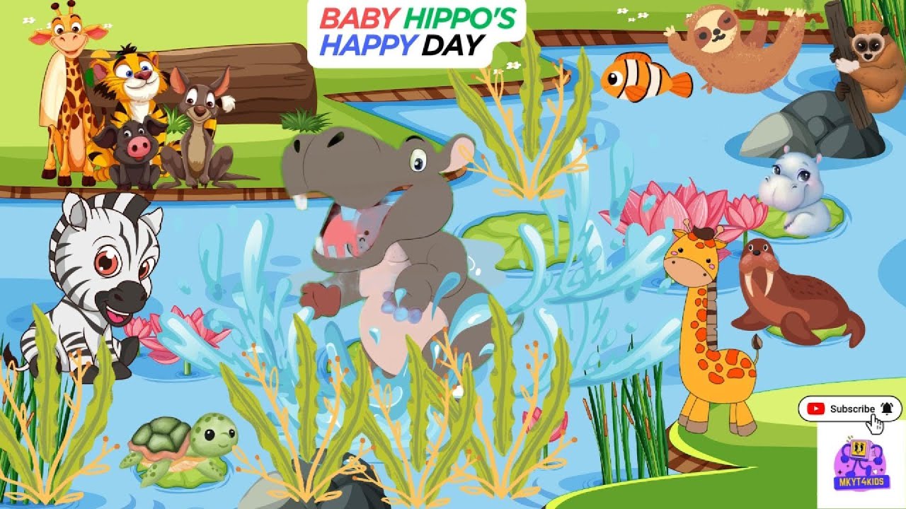 Baby Hippo's Happy Day