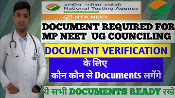 Documents Required For Documents verification process (MBBS Admission)#neet #neet2024 #counselling