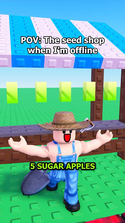 The Seed Shop When You're Offline || Grow A Garden #growagarden #robloxanimation #roblox