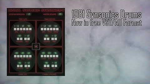 Free Synsonics Drums Emulation (Digital Systemic)