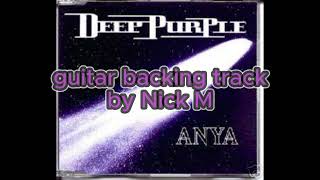 Deep Purple - Anya guitar backing track by Nick M