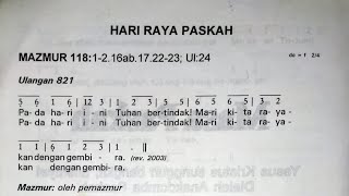 Mazmur Tanggapan [Edisi Lama] Minggu 31 Maret 2024 - HARI RAYA PASKAH - Tahun B