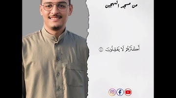إن الذين ينادونك من وراء الحجرات أكثرهم لا يعقلون / القارئ محمود أشرف قابيل