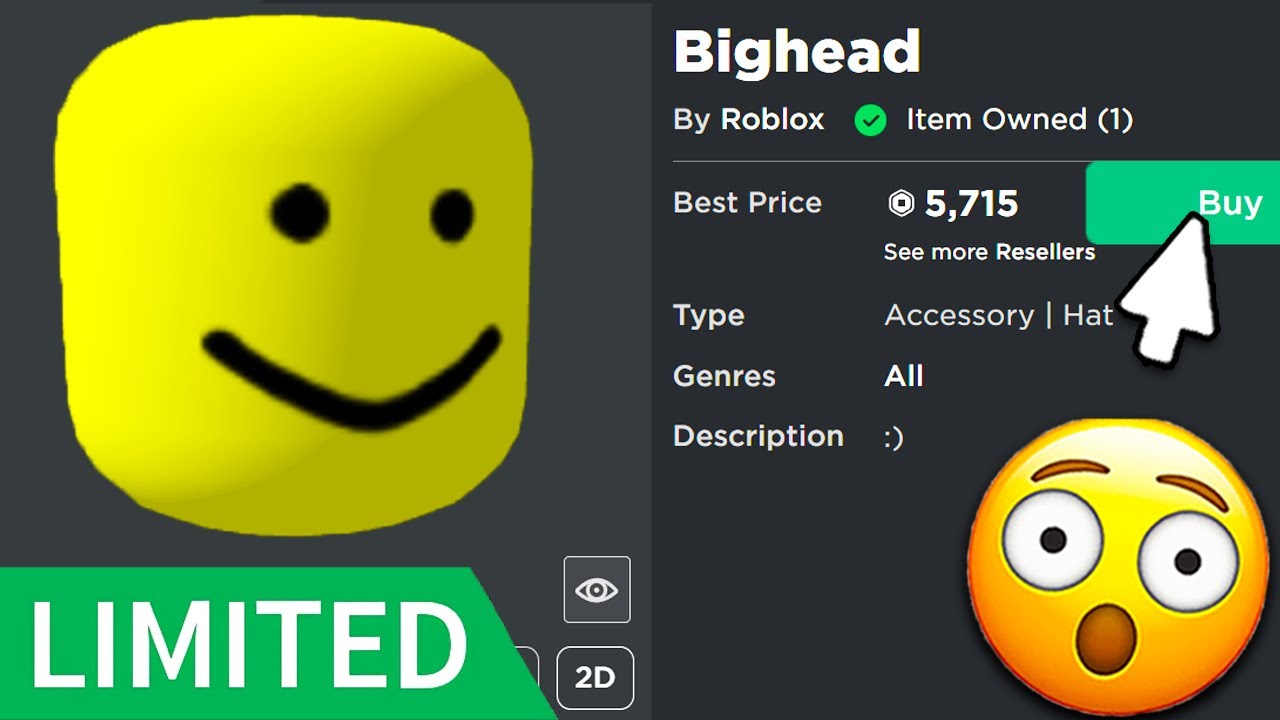 The BIGHEAD Went LIMITED In Roblox Roblox Memorial Day Sale 2022 