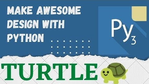 Make an Awesome  Design With Python in Pydroid-3 | Python Projects | Turtle Module | Edubasics