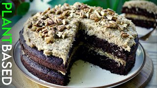 The BEST PlantBased German Chocolate Cake » Let cake be thy medicine!