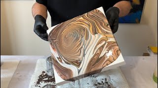 Yay! This WORKED and I LOVE it! METALLIC Delight  Ring Pour Fluid Art Painting Tutorial