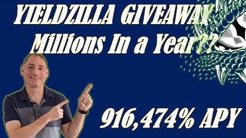 Yield Zilla (YDZ) Giveaway Event!!  Free YDZ Easily!!  Rebase Token with 916,474% APY