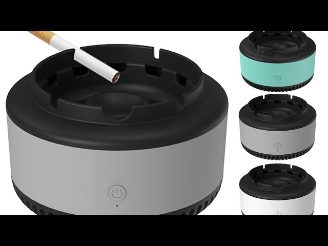 Smart TV Solutions Battery Operated Smokeless Ashtray, Filers Cigarettes,  Cigar Smoke, Reduces Smoke and Ash Odors