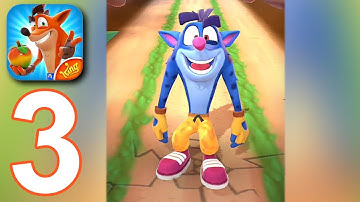Crash Bandicoot Mobile: On the Run - Gameplay Walkthrough part 3 - Blue Hyena Skin (iOS,Android)