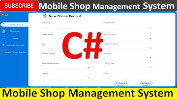 Mobile Shop Management System in C# with Source Code