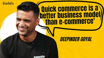 Why Quick Commerce is a better business model than e-commerce, with Deepinder Goyal