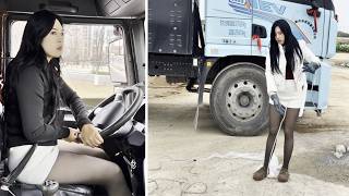 Female Truck Driver Taotao Tackles Difficult Recycling Facility Work
