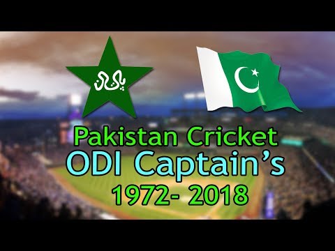 All Pakistani OID Match Captains 1972-2018 | Pakistan National Cricket Team Captains