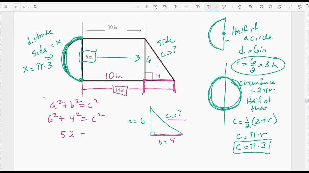 section 9.1 video 7  ( more complex shapes areas and perimeters)