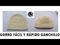 Gorro caballero fácil y rápido