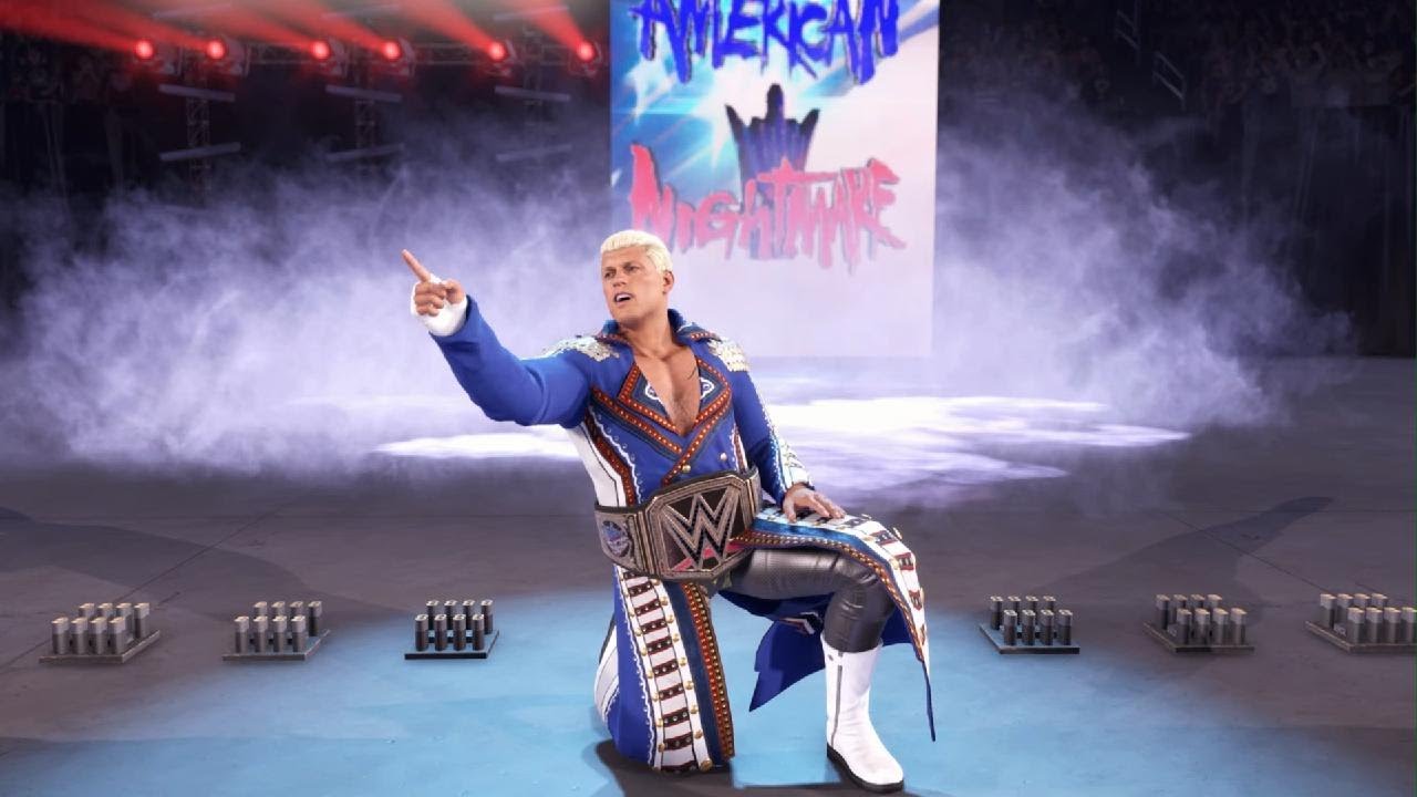 WWE 2k25 Cody Rhodes vs AJ Styles | Clash At The Castle 2024 | Undisputed championship