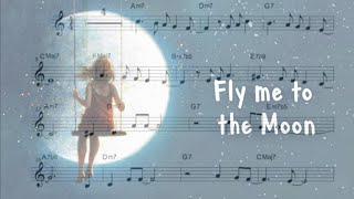 Video thumbnail of "Fly me to the moon  Bb Instruments Play Along"