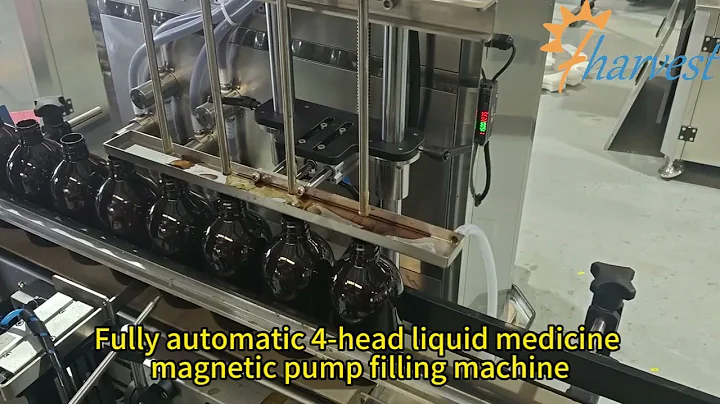 Fully Automatic 4-Head Liquid Filling Machine for Pharmaceuticals