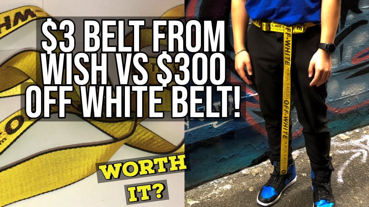 fake off white belt